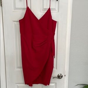 BCBGeneration Elegant Red Wrap Dress